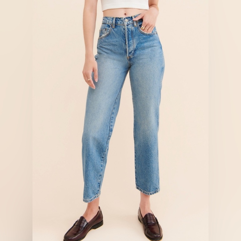Anthropologie Boyish High Rise Blue Jeans